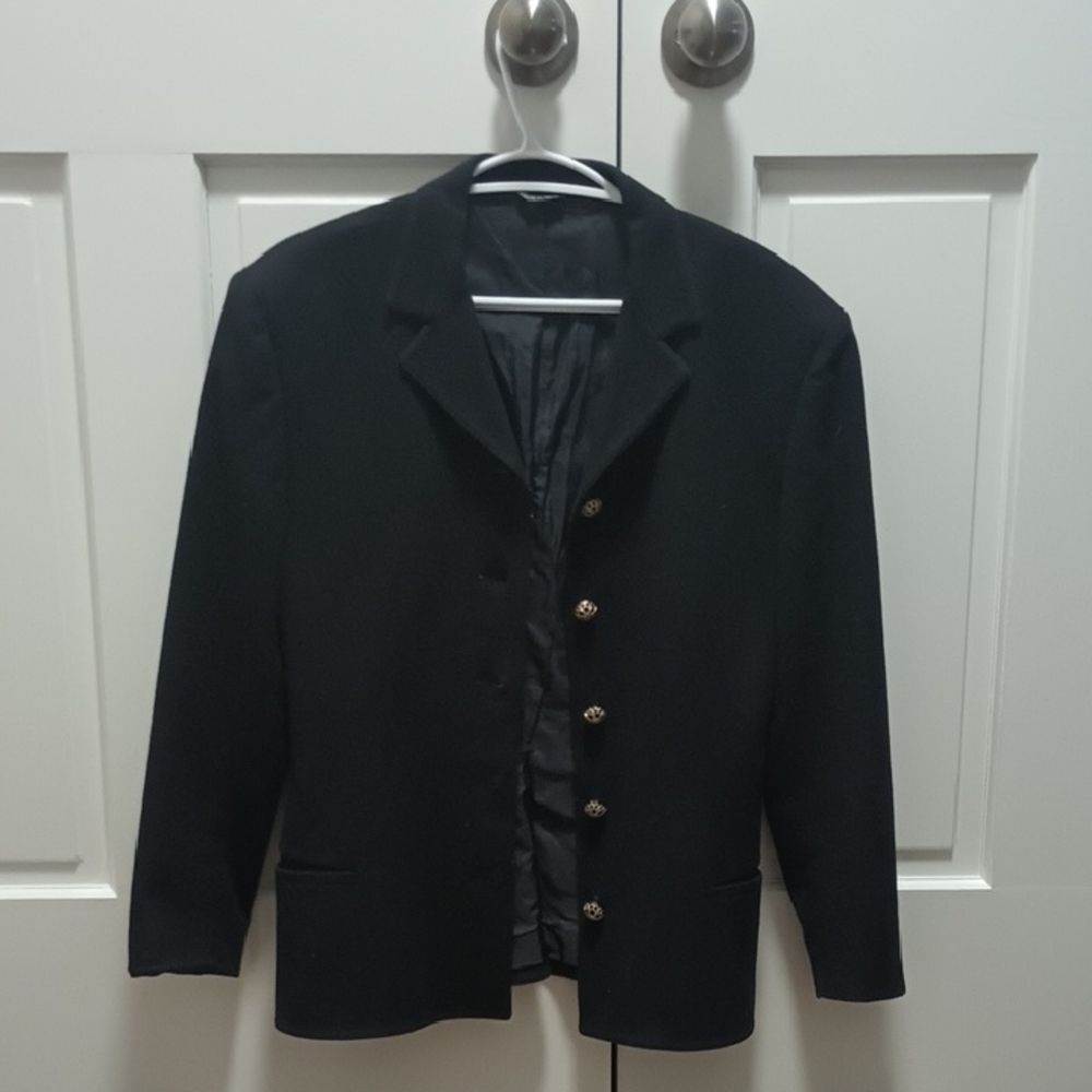 Versace Navy Jacket with Gold Accents